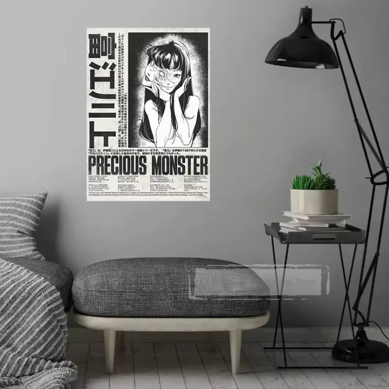 Popular Anime Posters Japanese Vagabond Jujutsu Kaisen Artwork Home Decor Minimalist Aesthetic Art Gift for Fan Canvas Painting