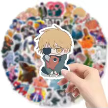 10/30/50pcs Pochita Chainsaw Man Stickers Cool Denji Makima Sticker Waterproof Skateboard Luggage Motorcycle Funny Anime Decals